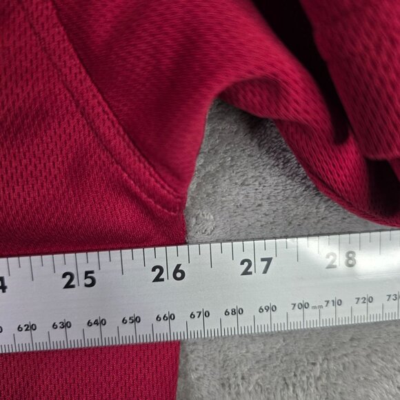 Mens NCAA OU Red Polo Shirt Short Sleeve 100% Polyester Oklahoma Univeristy XL - Picture 5 of 7